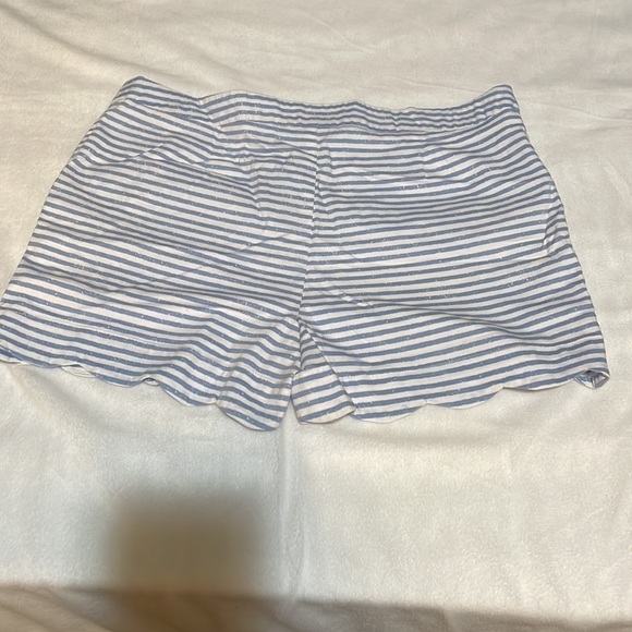 *Kenar Blue and White Striped Shorts Size 8 - Picture 2 of 3